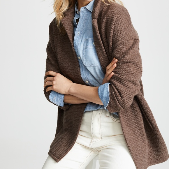 madewell laguna stitch sweater coat